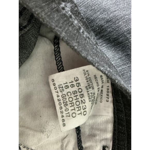 Lee Classic Fit High Rise Straight Jeans Womens 16 Black Stretch Denim - Picture 7 of 7